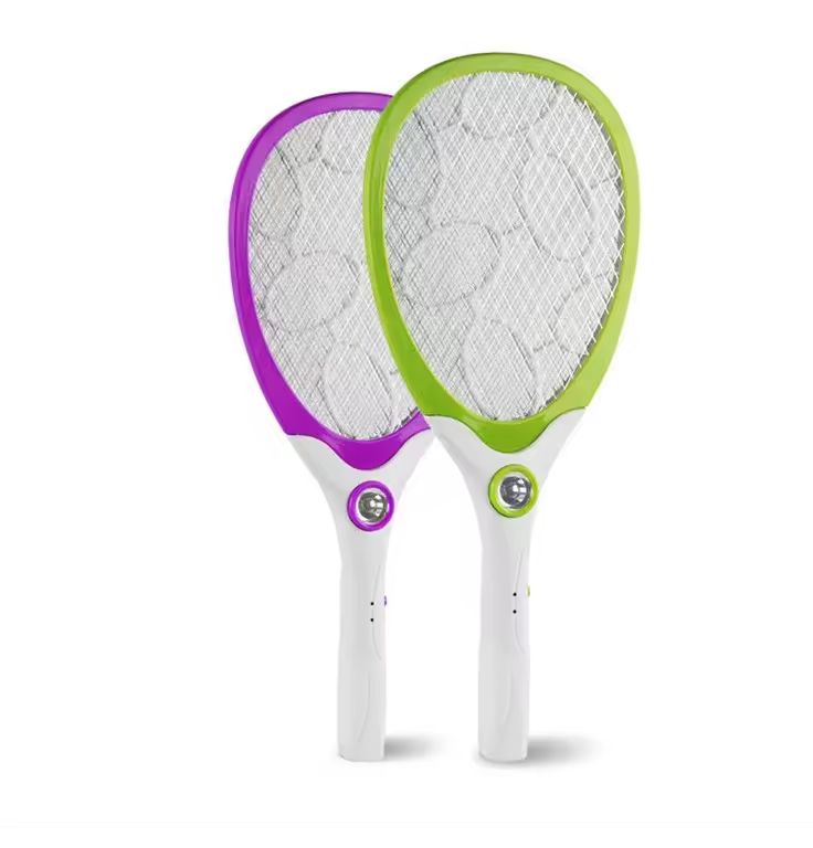 Electric Fly Swatter Operated Hand Mosquito Bug Insects Killer Anti Mosquito Racket
