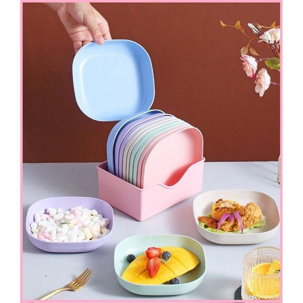 10pcs Multi-function Eco-friendly Colored Plates