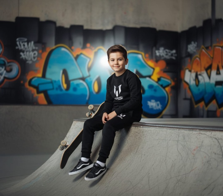 Kids Missi Printed Black & Black Tracksuit Set | Winter Fleece Sweatshirt & Trouser Outfit for Boys & Girls – Warm, Cozy & Stylish FOR BABY AND KIDS 2xl