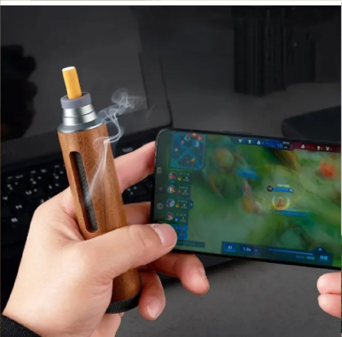 Portable Pocket Ashtrays Outdoor Fireproof Cigarette Cover Mini Walnut Smoking Accessories Ash Tray for Car Travel Ashtray