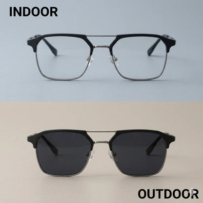 2-in-1 Photochromic Smart Glasses – Auto Darkening UV Protection Eyewear