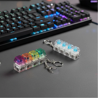 RGB Mechanical Keyboard Keychain