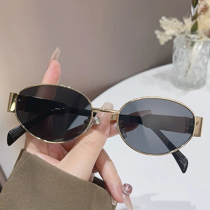 Retro Oval Sunglasses – UV400 Polarized