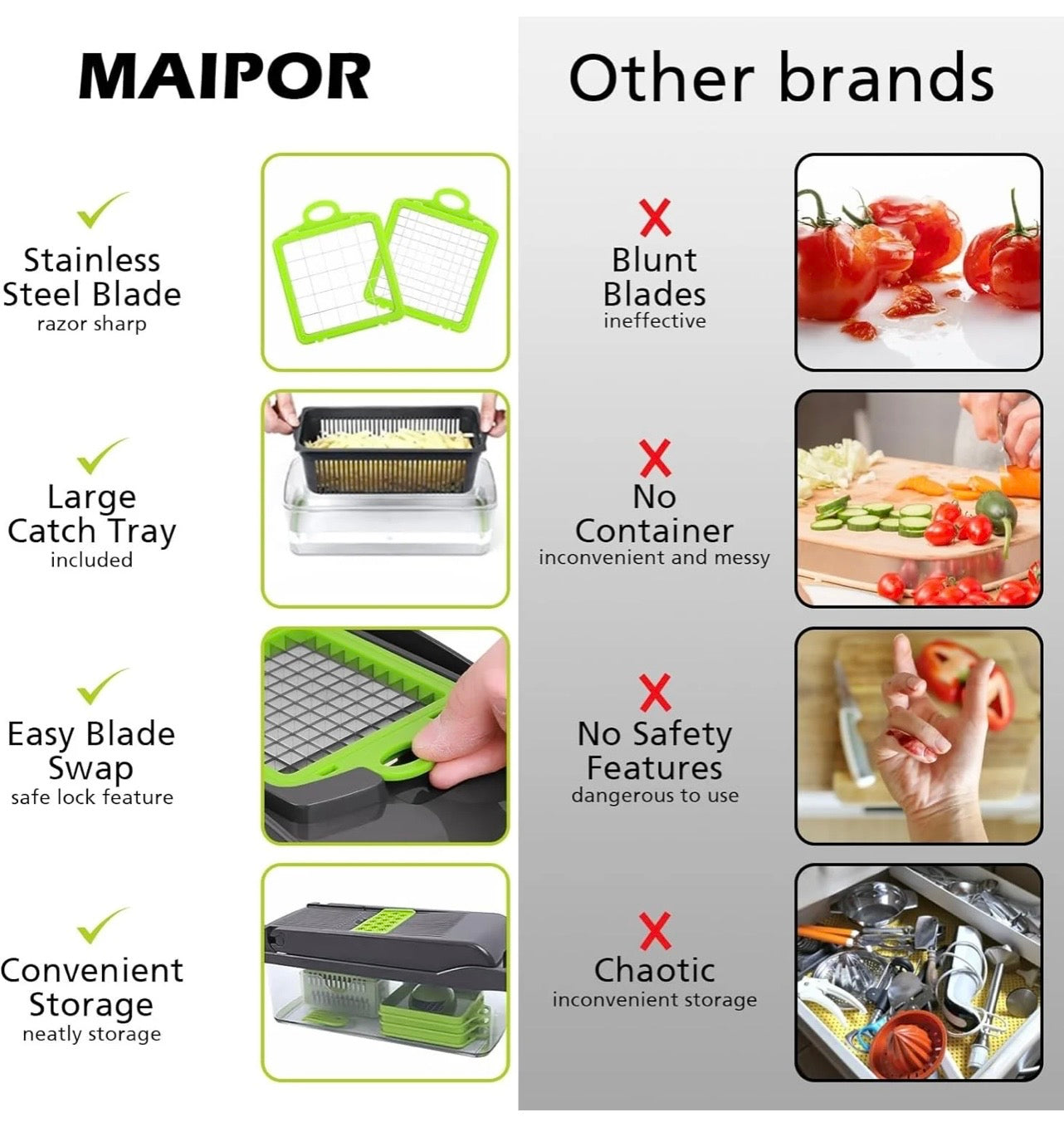 16-in-1 Multifunctional Vegetable Cutter & Slicer – Kitchen Tool with Interchangeable Blades