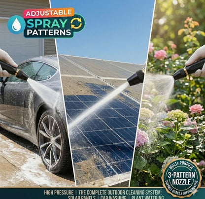 Multi-Function Adjustable Flow Spray Attachment with Quick Connect Fittings”