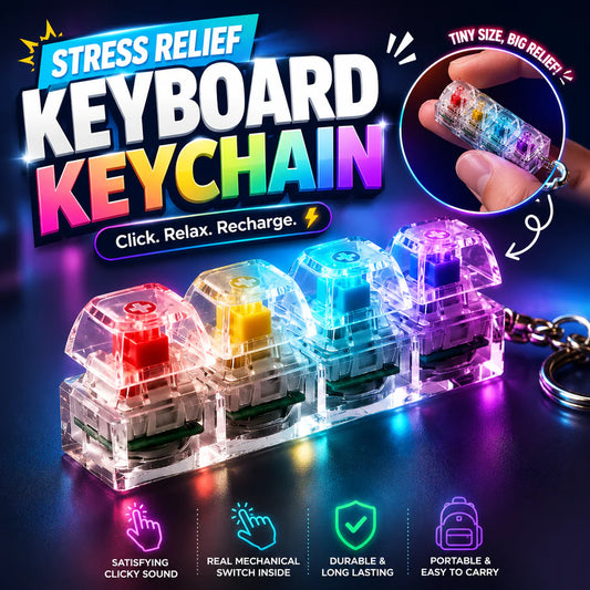RGB Mechanical Keyboard Keychain