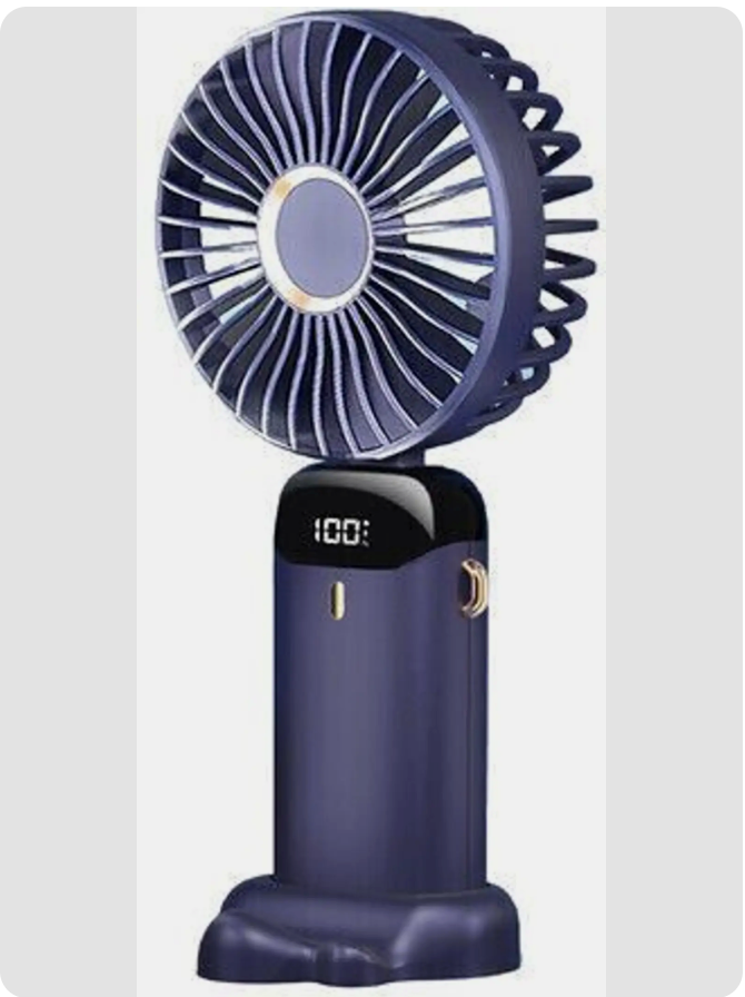 Rechargeable 5 Speed Mini Fan for Kids – Portable USB Charging Fan – Mini Handheld Charging Fan - Electric Mini Fan for School – Kitchen – Traveling