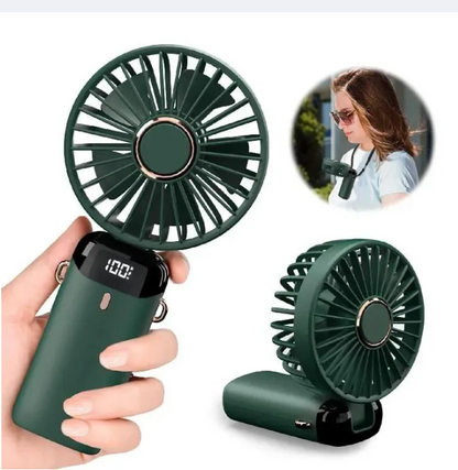 Rechargeable 5 Speed Mini Fan for Kids – Portable USB Charging Fan – Mini Handheld Charging Fan - Electric Mini Fan for School – Kitchen – Traveling