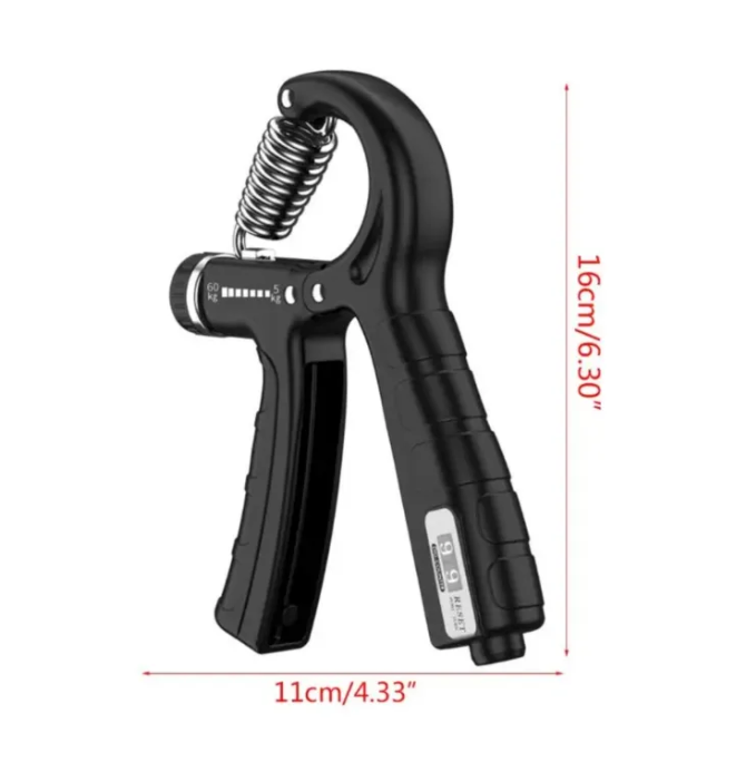 Automatic Counting Hand Gripper Adjustable Resistance 5-60KG Non-Slip Hand Grip Strength Trainer Finger Wrist Forearm Exerciser Gym-Multicolor