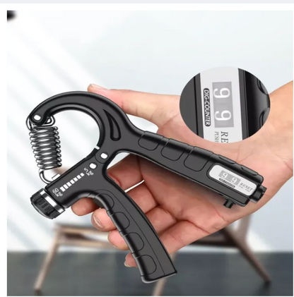Automatic Counting Hand Gripper Adjustable Resistance 5-60KG Non-Slip Hand Grip Strength Trainer Finger Wrist Forearm Exerciser Gym-Multicolor