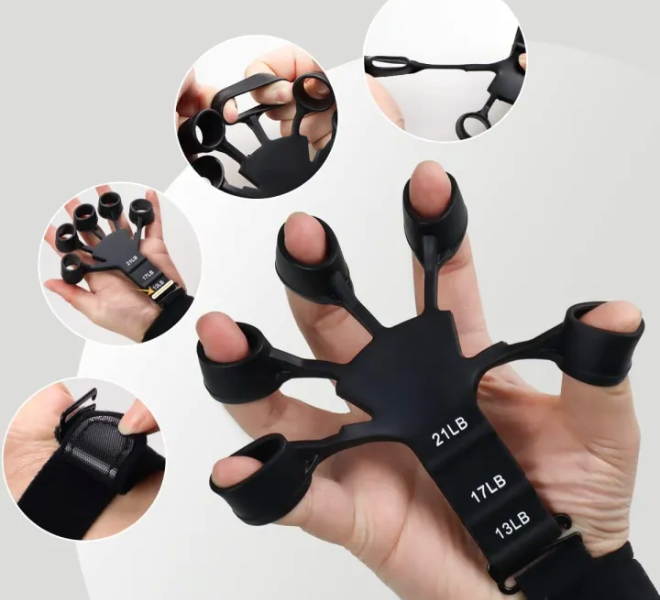 Hand Strengthening Equipment – Finger Gripper, Hand Grip Trainer, Finger Exerciser, Strength Training & Therapy Fitness Tool for Muscle Recovery PROMISE TO SELL