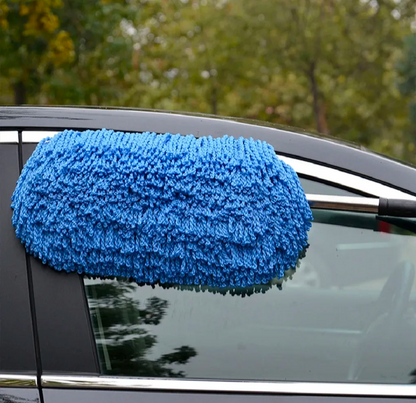 Ultra-Soft Extendable Auto Detailer Mop – Premium Microfiber Dust Cleaner Brush with Stainless Steel Pole {with Free Delivery 🚚}