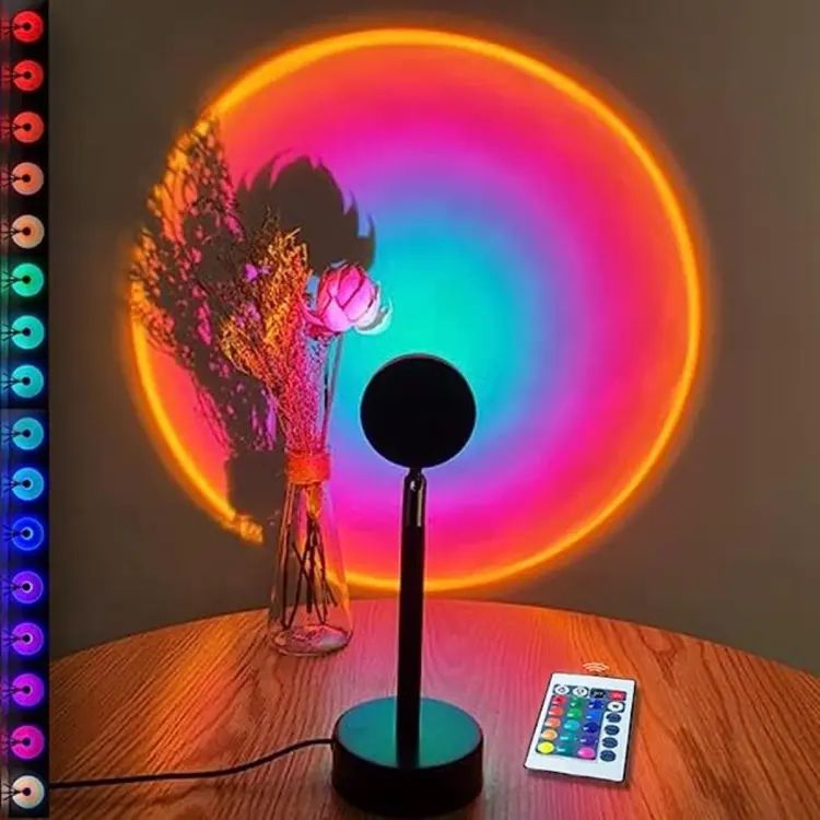 Sunset Lamp (WITH REMOTE) 16 Colors LED Changing 3-in-1